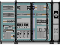 3D Motor Control Panel Design as part of our automation solution